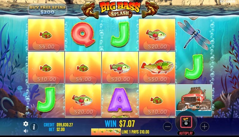 Entdecken Sie den Unterhaltungswert von Big Bass Splash im Pragmatic Slot.
